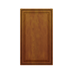 J&K Mocha Glazed K10 Single Door Wall Cabinet - 21" W x 36" H