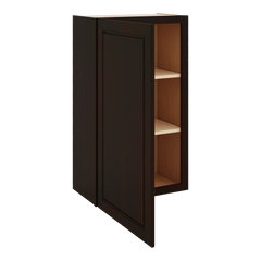 J&K Espresso K8 Single Door Wall Cabinet - 21" W x 36" H