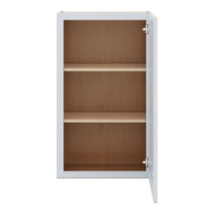 J&K White Shaker S8 Single Door Wall Cabinet - 21" W x 36" H