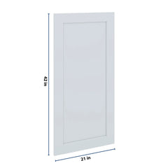 J&K White Shaker S8 Dummy Door Panel 21" W x 42" H