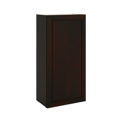 J&K Espresso K8 Single Door Wall Cabinet - 21" W x 42" H