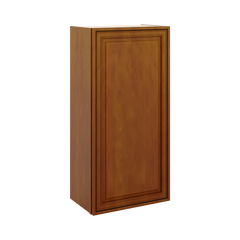 J&K Mocha Glazed K10 Single Door Wall Cabinet - 21" W x 42" H