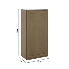 J&K Hazel H8 Single Door Wall Cabinet - 21" W x 42" H