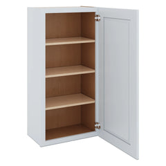 J&K White Shaker S8 Single Door Wall Cabinet - 21" W x 42" H