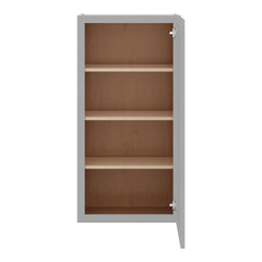 J&K Castle Grey S5 Single Door Wall Cabinet - 21" W x 42" H