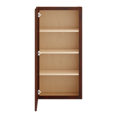 J&K Mahogany J5 Single Door Wall Cabinet - 21" W x 42" H