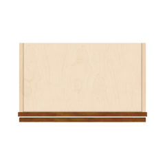 J&K Mocha Glazed K10 Single Door Wall Cabinet - 21" W x 42" H