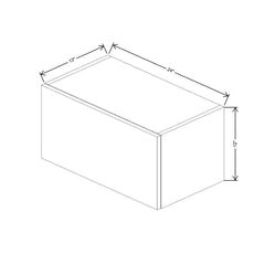 Fabuwood Ovela Catalina Nocce 1 24" W x 12" H x 13" D Lift Up Wall Cabinet