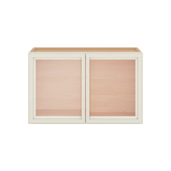 Modernform Cabinet Slim Dove White 24" W X 15" H X 12" D Double Glass Door Wall Cabinet