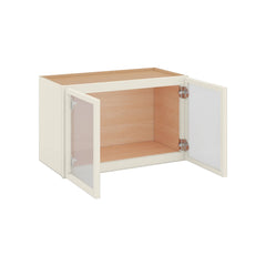 Modernform Cabinet Slim Dove White 24" W X 15" H X 12" D Double Glass Door Wall Cabinet