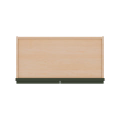 Modernform Cabinet Slim Sage Green 24" W X 15" H X 12" D Double Glass Door Wall Cabinet