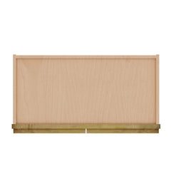 Modernform Cabinet Natural Shaker 24" W X 15" H X 12" D Double Glass Door Wall Cabinet