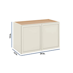 Modernform Cabinet Slim Dove White 24" W X 15" H X 12" D Double Door Wall Cabinet