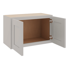 CNC Luxor 5-Piece Misty Grey 24" W X 15" H Double Door Wall Cabinet