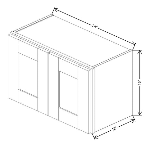 Fabuwood Allure Galaxy Timber 24"W X 15"H  Wall