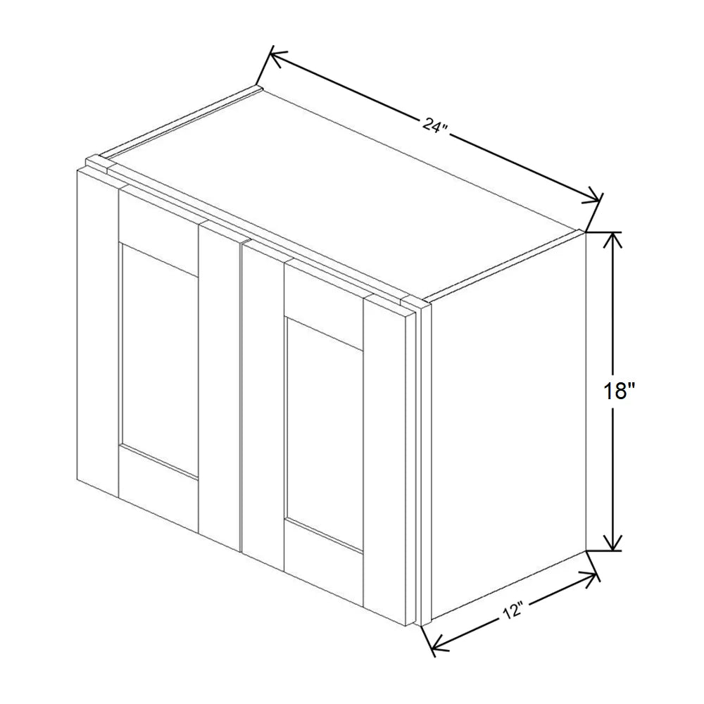 Fabuwood Allure Luna Timber 24"W X 18"H Wall