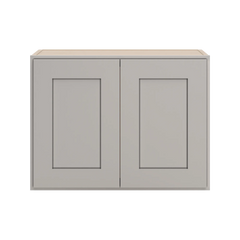 CNC Luxor Misty Grey 24" W X 18" H Double Door Wall Cabinet