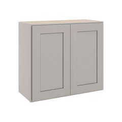CNC Luxor 5-Piece Misty Grey 24" W X 24" H Double Door Wall Cabinet