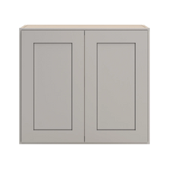 CNC Luxor 5-Piece Misty Grey 24" W X 24" H Double Door Wall Cabinet