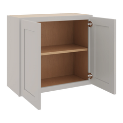 CNC Luxor 5-Piece Misty Grey 24" W X 24" H Double Door Wall Cabinet