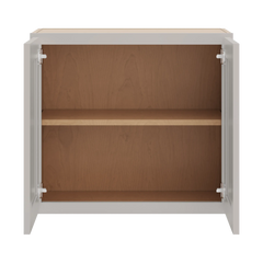 CNC Luxor 5-Piece Misty Grey 24" W X 24" H Double Door Wall Cabinet