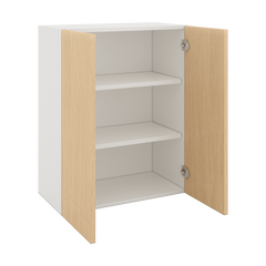 Modernform Cabinet Natural Oak 24" W X 30" H X 12" D Double Door Wall Cabinet