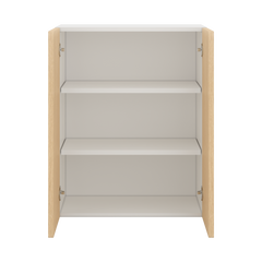Modernform Cabinet Natural Oak 24" W X 30" H X 12" D Double Door Wall Cabinet