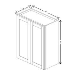 Wolf Classic Dartmouth Brownstone Stain 24"W X 30"H Wall Cabinet