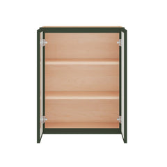 Modernform Cabinet Slim Sage Green 24" W X 30" H X 12" D Double Glass Door Wall Cabinet