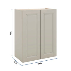 J&K Pebble B6 Double Door Wall Cabinet - 24" W x 30" H