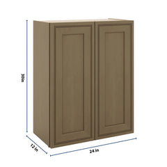 J&K Hazel H8 Double Door Wall Cabinet - 24" W x 30" H