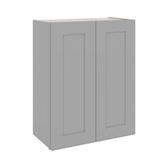 J&K Castle Grey S5 Double Door Wall Cabinet - 24" W x 30" H