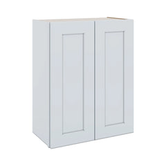 J&K White Shaker S8 Double Door Wall Cabinet - 24" W x 30" H