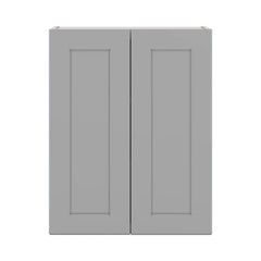 J&K Castle Grey S5 Double Door Wall Cabinet - 24" W x 30" H