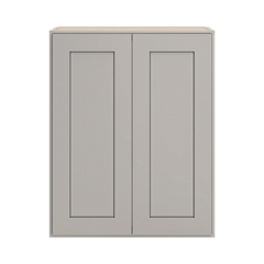 CNC Luxor 5-Piece Misty Grey 24" W X 30" H Double Door Wall Cabinet