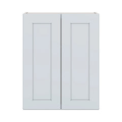 J&K White Shaker S8 Double Door Wall Cabinet - 24" W x 30" H