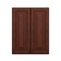 J&K Mahogany J5 Double Door Wall Cabinet - 24" W x 30" H