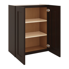 J&K Java Coffee S1 Double Door Wall Cabinet - 24" W x 30" H