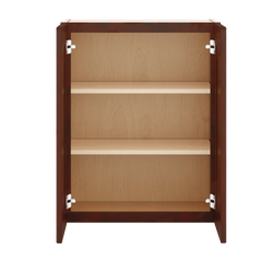 J&K Mahogany J5 Double Door Wall Cabinet - 24" W x 30" H