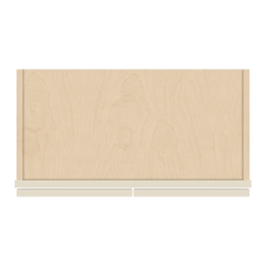 J&K Pearl Glazed H9 Double Door Wall Cabinet - 24" W x 30" H