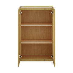 Modernform Cabinet Natural Shaker 24" W X 36" H X 12" D Double Glass Door Wall Cabinet