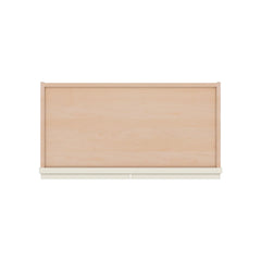 Modernform Cabinet Slim Dove White 24" W X 36" H X 12" D Double Glass Door Wall Cabinet