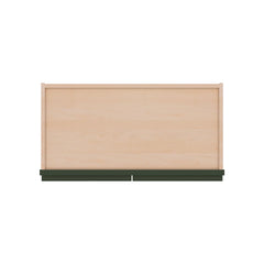 Modernform Cabinet Slim Sage Green 24" W X 36" H X 12" D Double Glass Door Wall Cabinet