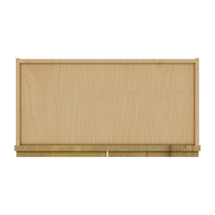 Modernform Cabinet Natural Shaker 24" W X 36" H X 12" D Double Glass Door Wall Cabinet
