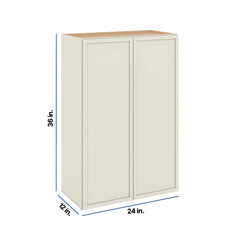 Modernform Cabinet Slim Dove White 24" W X 36" H X 12" D Double Door Wall Cabinet