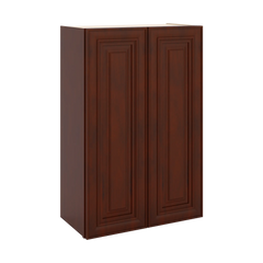 J&K Mahogany J5 Double Door Wall Cabinet - 24" W x 36" H