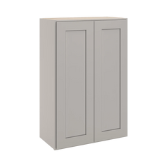CNC Luxor 5-Piece Misty Grey 24" W X 36" H Double Door Wall Cabinet