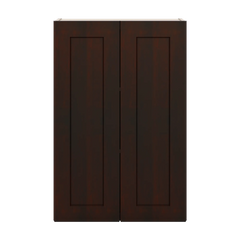 J&K Java Coffee S1 Double Door Wall Cabinet - 24" W x 36" H