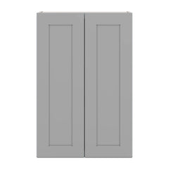 J&K Castle Grey S5 Double Door Wall Cabinet - 24" W x 36" H