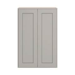 CNC Luxor 5-Piece Misty Grey 24" W X 36" H Double Door Wall Cabinet